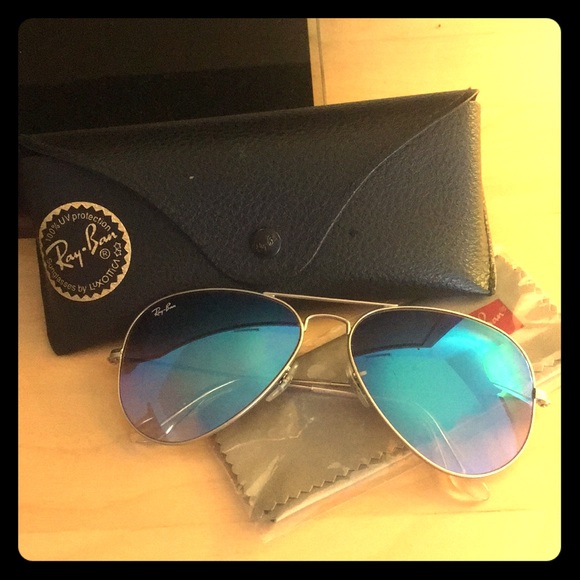 blue shade aviator sunglasses